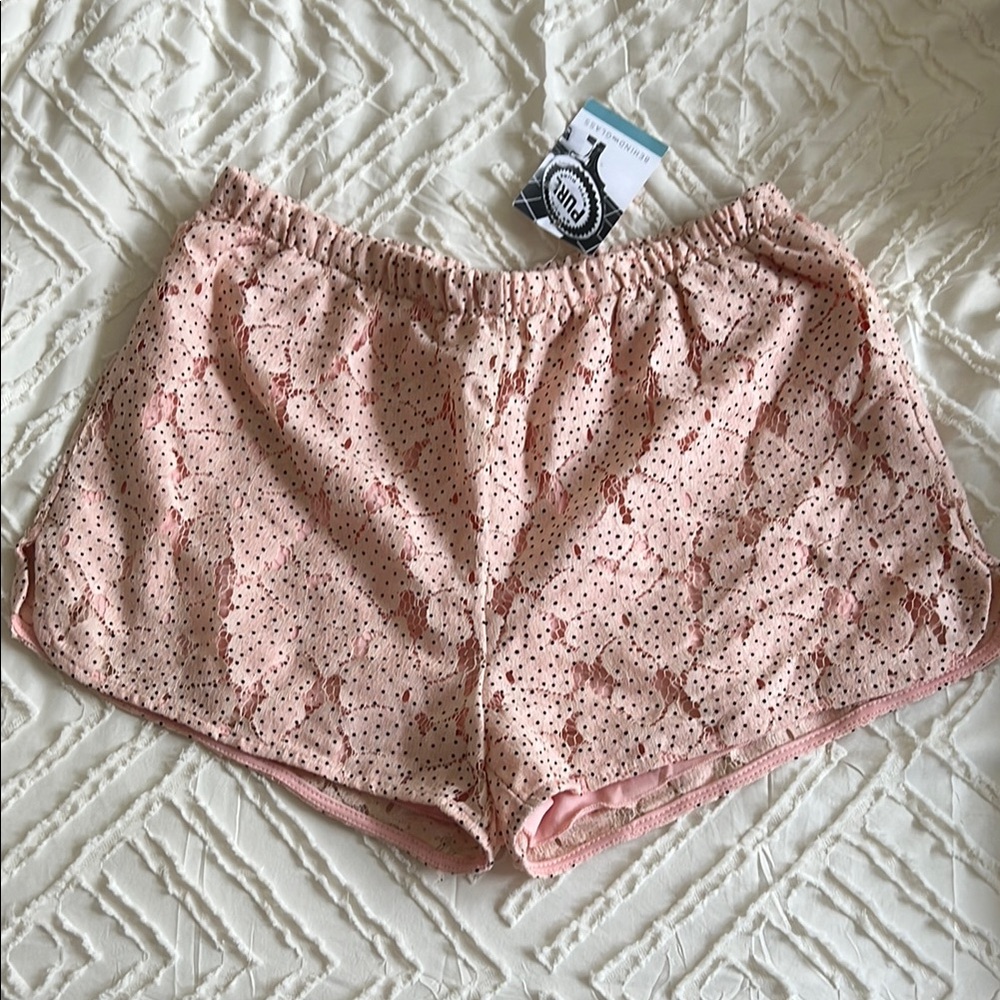 NWT Pink Polka Dot Women's Sleep Shorts